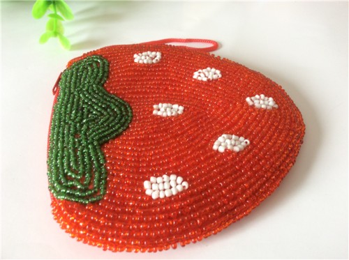 Factory direct sales of new fashion bead embroidered wallet card bag passport cover beaded purse   handbag  card bag