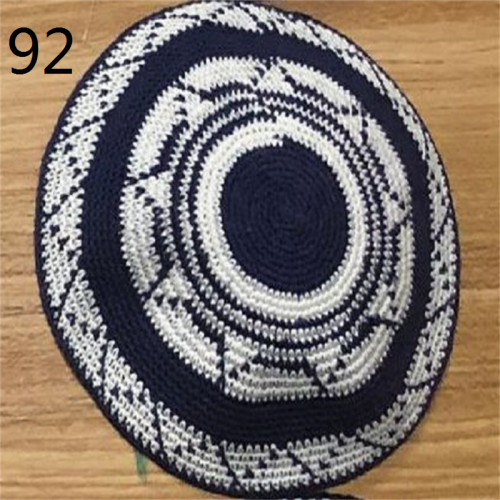 DMC Kippa Handmade Crochet needle Knitted ,100% cotton   hats  Cap. according to order make ,Welcome to customize 16