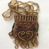 Factory direct sales of new fashion bead embroidered wallet card bag passport cover beaded purse   handbag  card bag