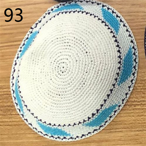 DMC Kippa Handmade Crochet needle Knitted ,100% cotton   hats  Cap. according to order make ,Welcome to customize 16