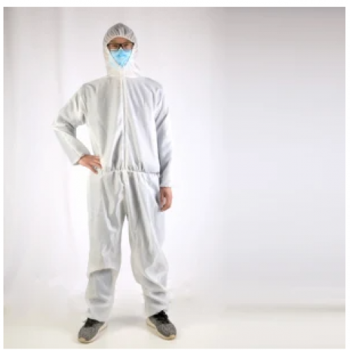 Factory Custom Anti Static ESD Reusable Safety Hooded Cleanroom Coverall Suit, Washable Colored Tyvek PPE Unisex Workwear Reusable Isolation Gown Coverall Suit