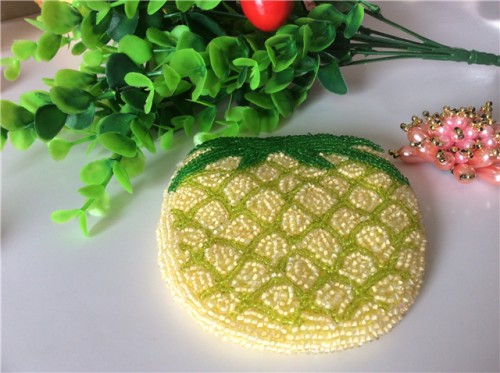 Factory direct sales of new fashion bead embroidered wallet card bag passport cover beaded purse   handbag  card bag