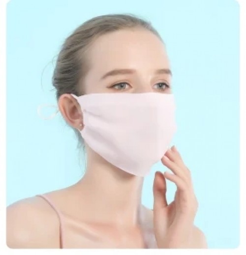 Factory Custom 100% Silk Satin Fabric Face Mask Super Soft Antibacterial Reusable Face Shield Mask, Silk Adjustable Face Shield 100% Silk Fabric Mouth Masks