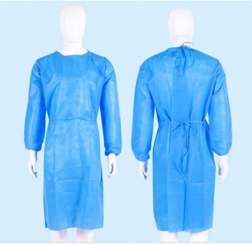 Blue Isolation Gown