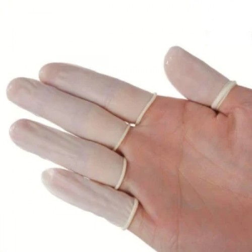 Latex Finger Cots Anti Static Rubber Fingertip Protective Finger Cots for Electronic Repair, Handmade Apply