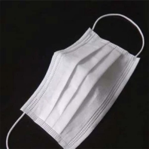 Adult White Disposable Face Mask Protective Non Woven Face Mask 3-Ply Respirator