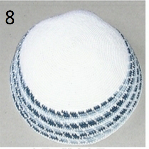 DMC Kippa Handmade Crochet needle Knitted ,100% cotton   hats  Cap. according to order make ,Welcome to customize!02