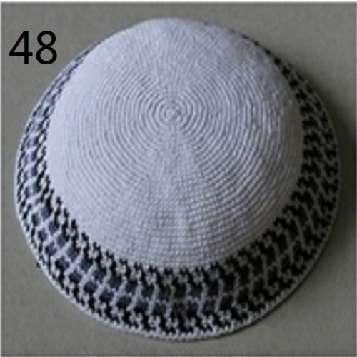 DMC Kippa Handmade Crochet needle Knitted ,100% cotton   hats  Cap. according to order make ,Welco me to customize  08