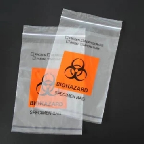 Factory Custom Wholesale Ziplock Plastic Specimen Bag, Disposable Biohazard Waste Bag Sample Transportation Bags Specimen Transport Bags, Biosafety Bag