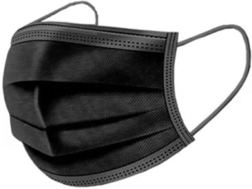 3 Layer Disposable for Dust Protection  black mask