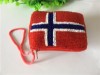 Factory direct sales of new fashion bead embroidered wallet card bag passport cover beaded purse   handbag  card bag