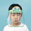 Factory Wholesale Face Mask Shield Transparent Cartoon Pictures Cute Children Safety Anti-Fog Disposable Kids Face Shield, Transparent Kids Protective Shield