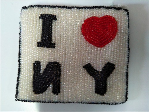 Factory direct sales of new fashion bead embroidered wallet card bag passport cover beaded purse   handbag  card bag