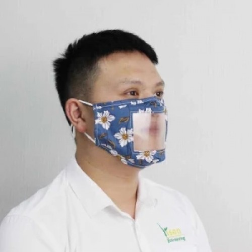 Factory Custom Window Masks, Clear Mouth, Cloth Masks with See Through for Deaf, Hard of Hearing, Lip Reading Masks, Anti-Fog Adults/Kids Clear Mask