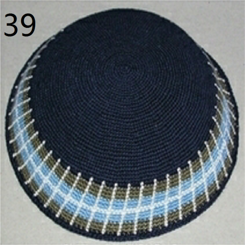 DMC Kippa Handmade Crochet needle Knitted ,100% cotton   hats  Cap. according to order make ,Welco me to customize  03