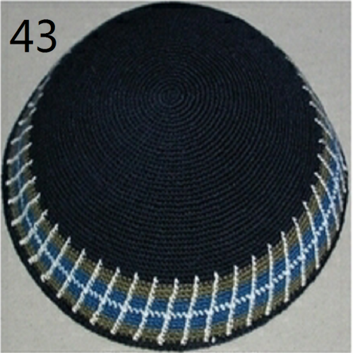 DMC Kippa Handmade Crochet needle Knitted ,100% cotton   hats  Cap. according to order make ,Welco me to customize  04