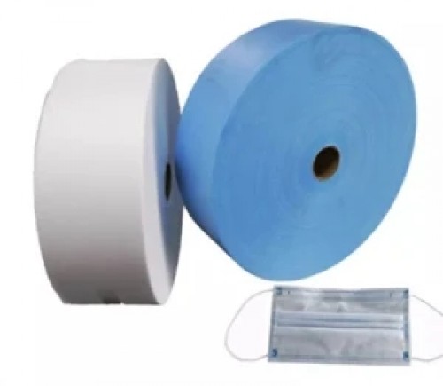 Blue Ss PP Spunbond Non Woven for Face Mask 100% Polypropylene 3 Ply Disposable Face Mask Raw Material Spunbond Non Woven Fabric