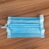 Factory Direct Wholesale 3ply Disposable Non Woven Face Mask Wide Flat Earloop, Blue/White Price Non-Woven Daily Protective Disposable 3 Ply Civil Masks