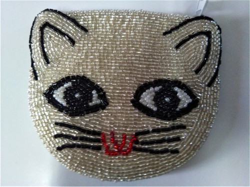 Factory direct sales of new fashion bead embroidered wallet card bag passport cover beaded purse   handbag  card bag