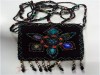 Factory direct sales of new fashion bead embroidered wallet card bag passport cover beaded purse   handbag  card bag