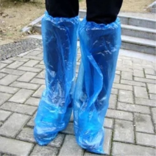 Wholesale PVC Long Antislip Rain Shoe Cover Non Slip Overshoes Reusable Waterproof Rain Boot Cover PVC Shoe Covers Plastic Cover